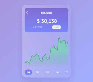 Aperçu de la plateforme de trading en cryptomonnaies Voile Fondect avec données en direct